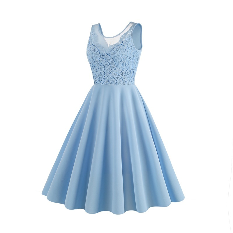 Lace sleeveless dress