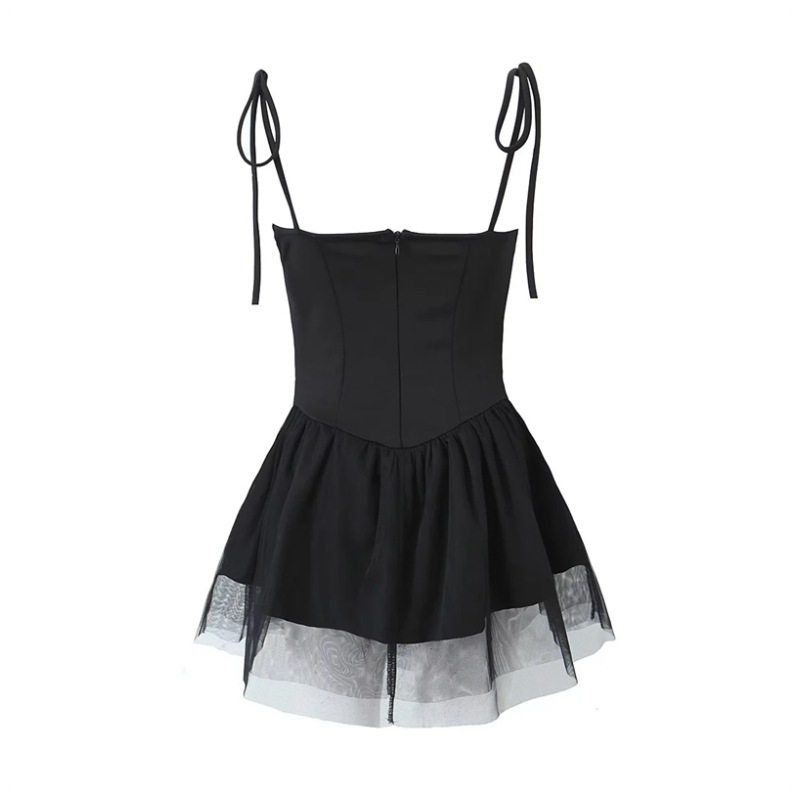 Pure Desire Hottie mesh patchwork halter dress