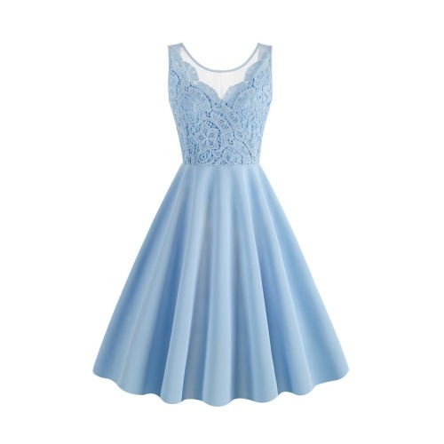 Lace sleeveless dress