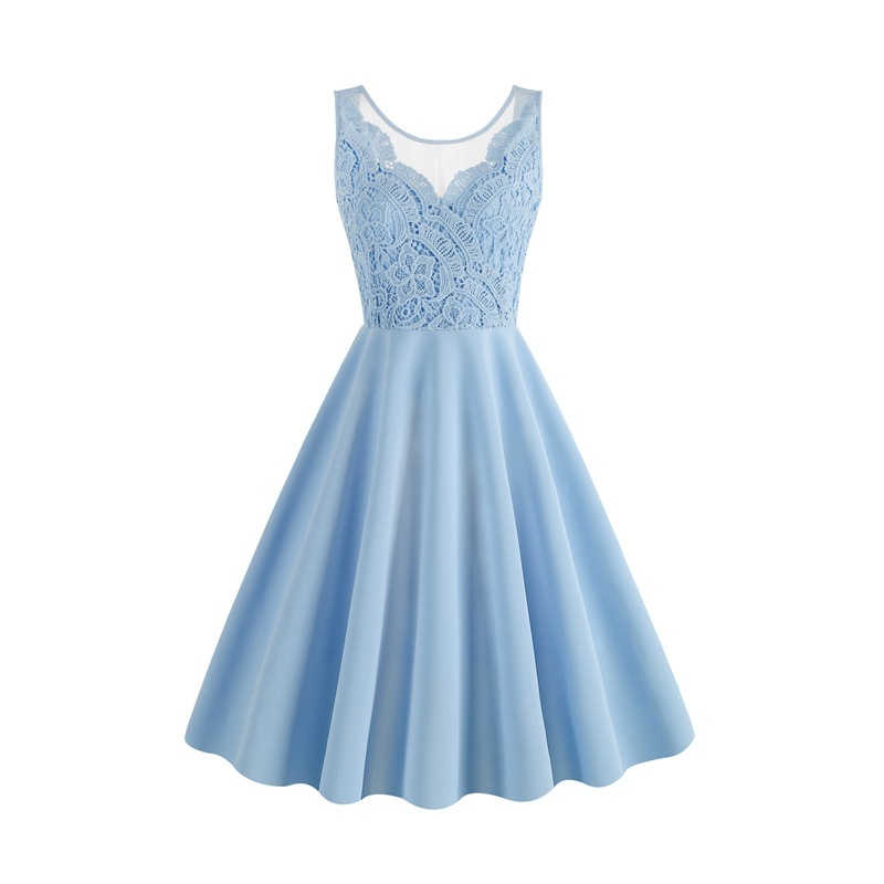 Lace sleeveless dress