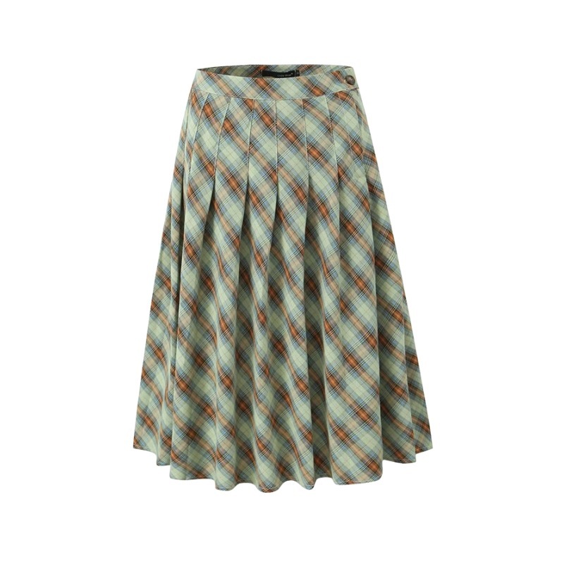 Vintage low-waisted midriff skirt