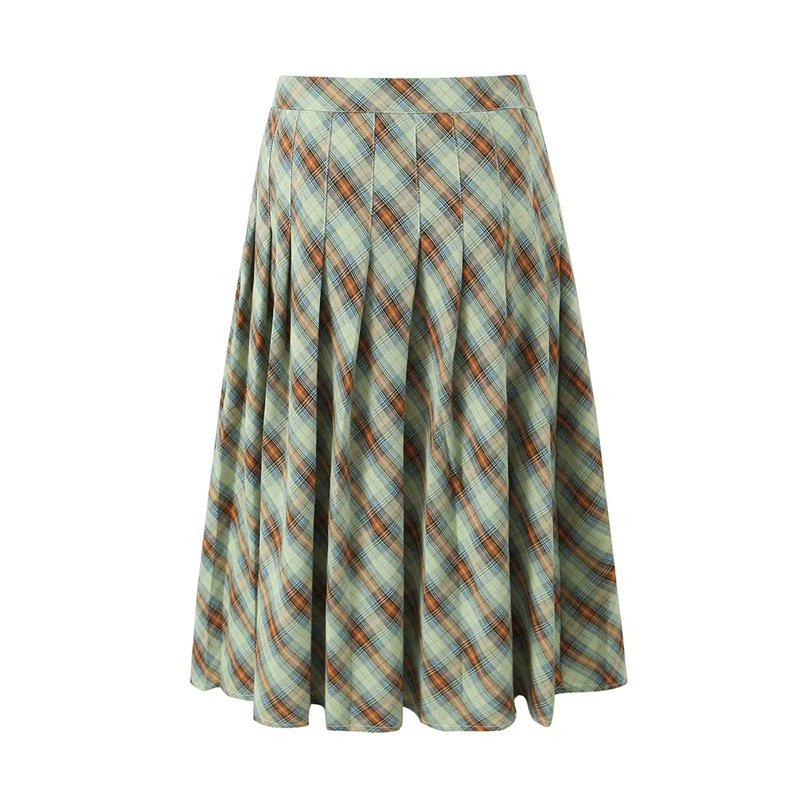 Vintage low-waisted midriff skirt