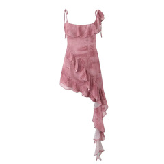Sexy tight hip wrap slip dress