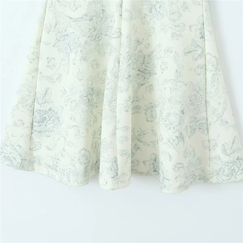 Romantic floral print slip dress