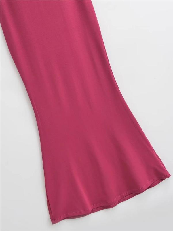 Sexy cross backless tight wrap hip halter fishtail dress