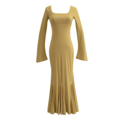 Slim-fit bag hips medium long fishtail skirt woman