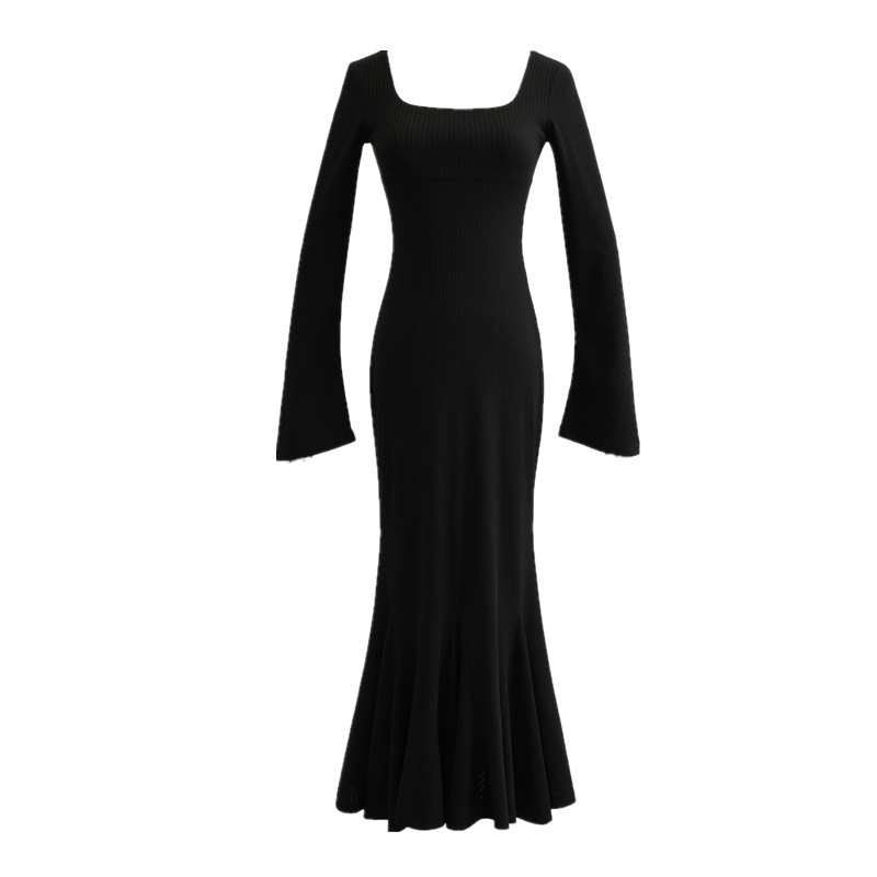 Slim-fit bag hips medium long fishtail skirt woman
