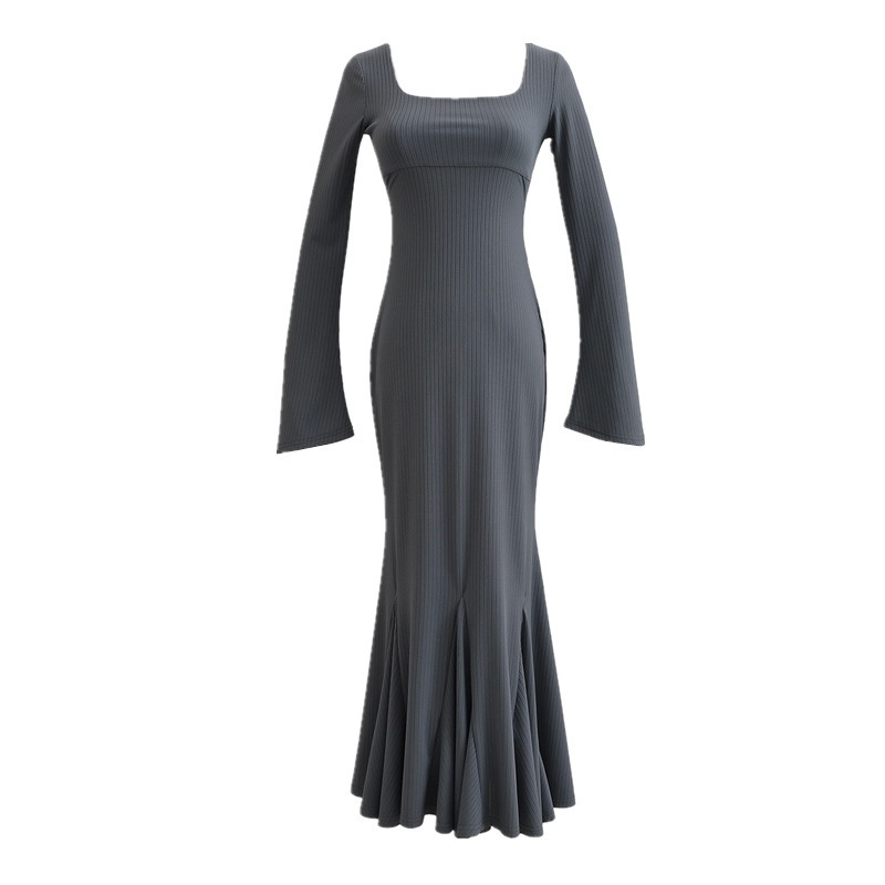 Slim-fit bag hips medium long fishtail skirt woman