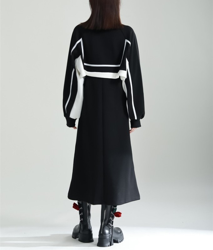 Black hoodie dress