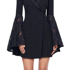 Black fashionable small suit jacket