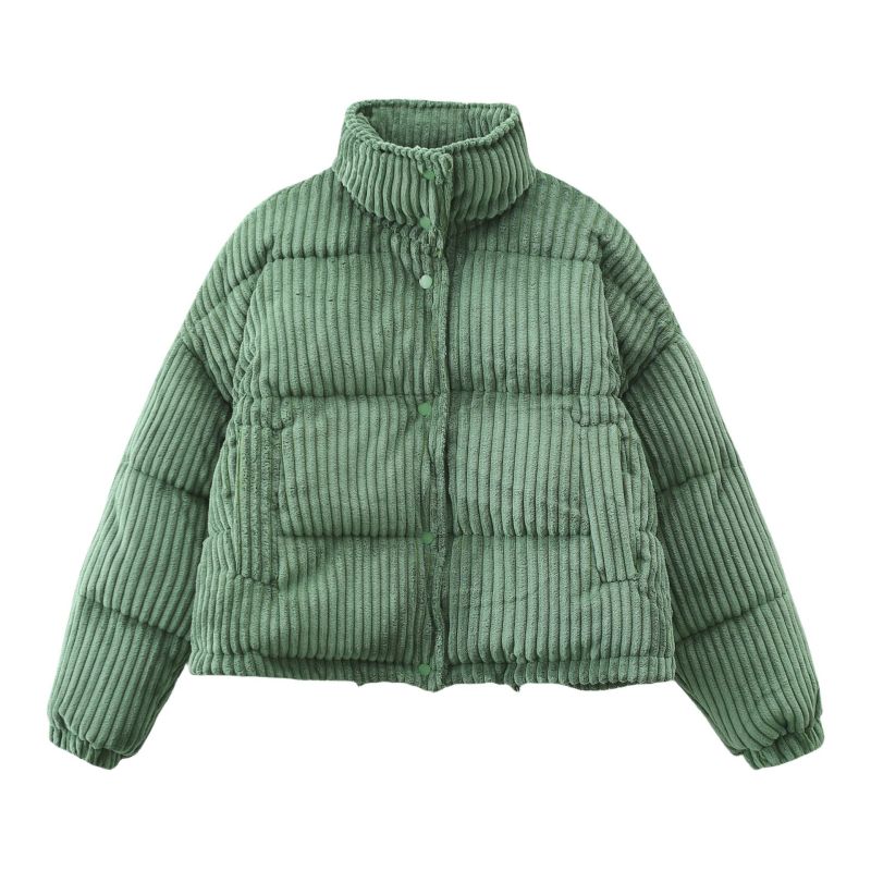 Fashionable and warm corduroy bread jacket