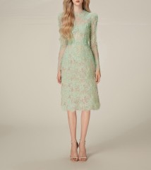 Lace mid length dress