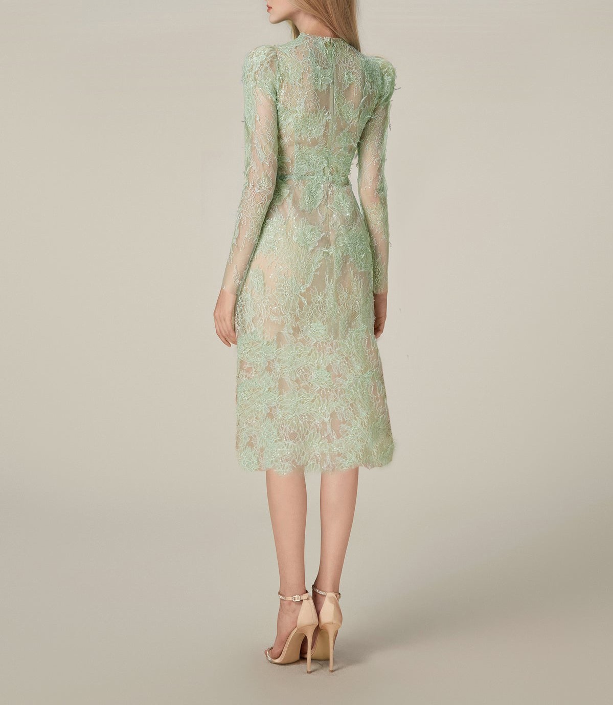 Lace mid length dress