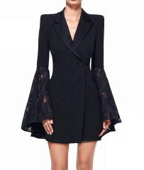 Black fashionable small suit jacket