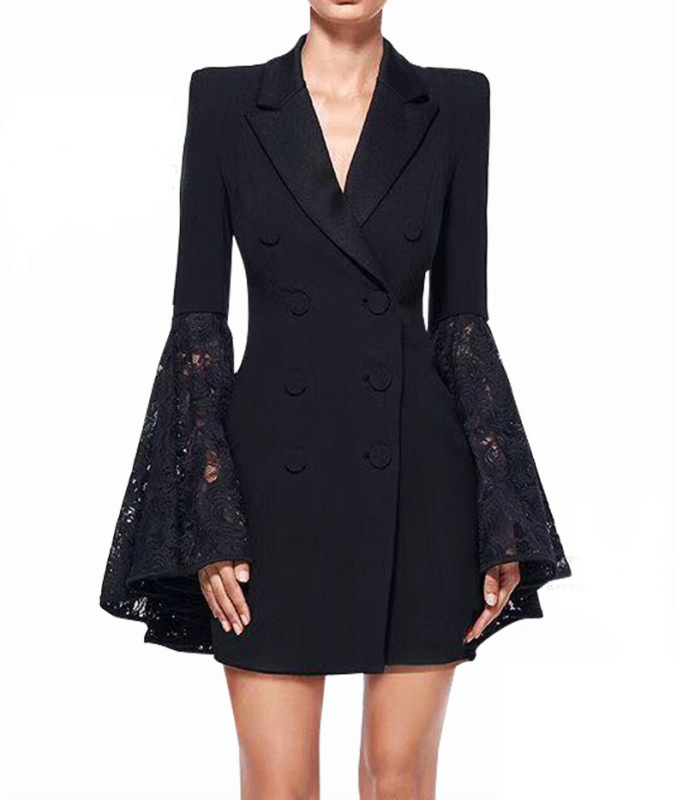 Black fashionable small suit jacket