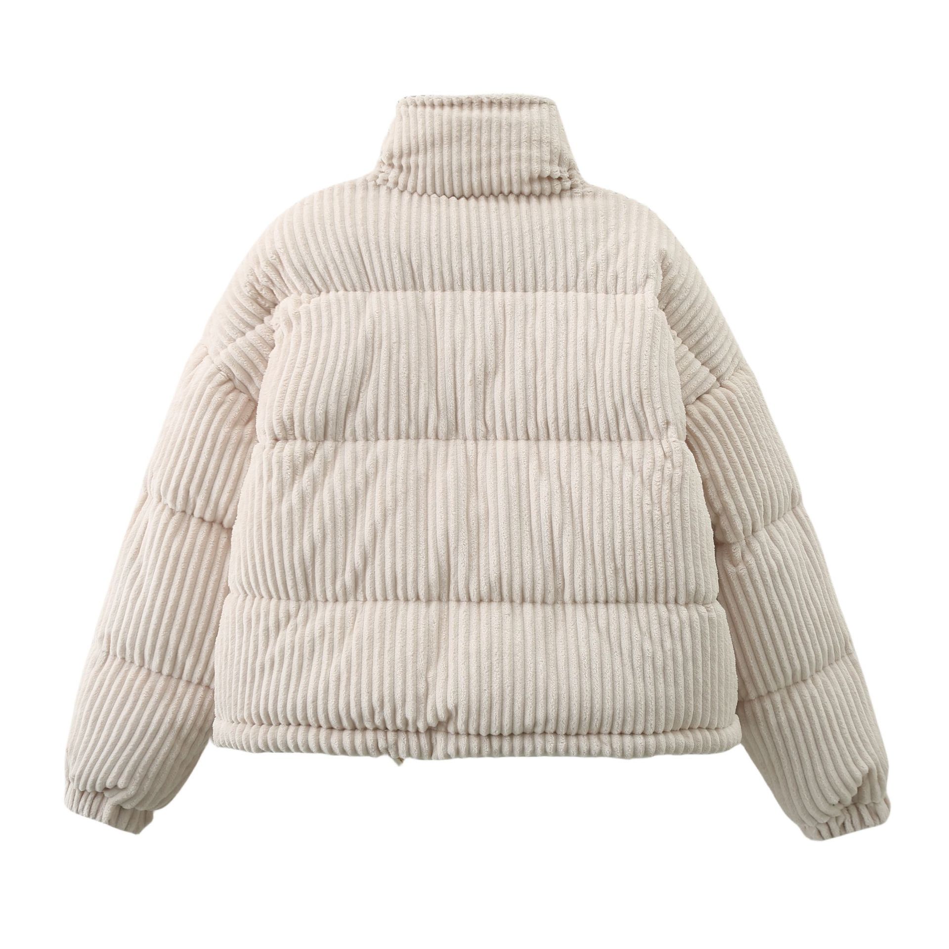 Fashionable and warm corduroy bread jacket