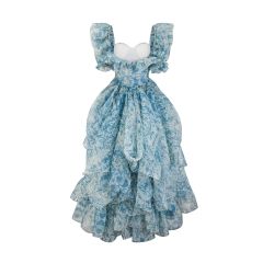 Bubble sleeve princess birthday dress