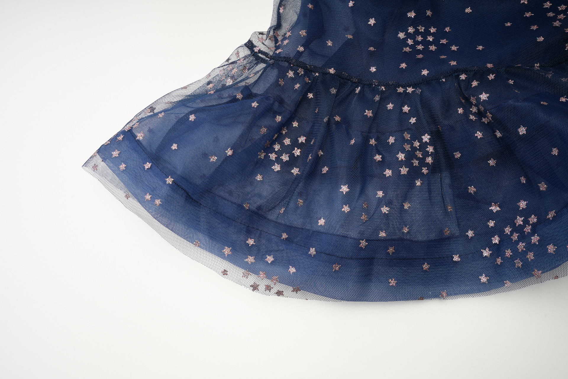 Mesh skirt with star pattern dress