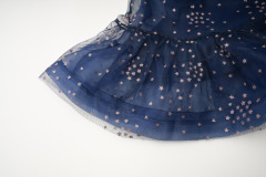 Mesh skirt with star pattern dress