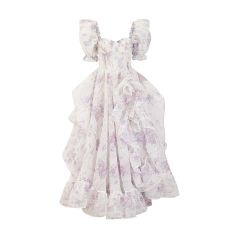 Bubble sleeve princess birthday dress