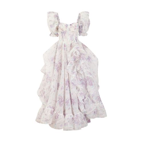 Bubble sleeve princess birthday dress