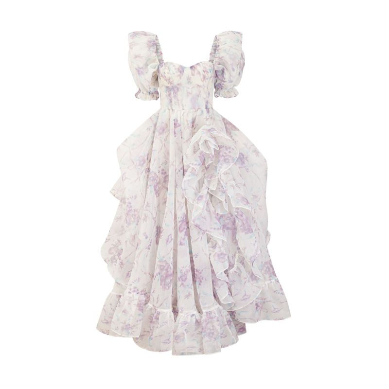 Bubble sleeve princess birthday dress