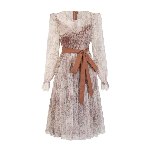 Elegant Mesh Ribbon Dress