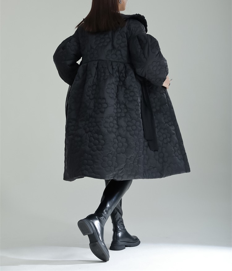 Lotus collar cotton jacket for women