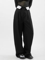 High waisted suit pants