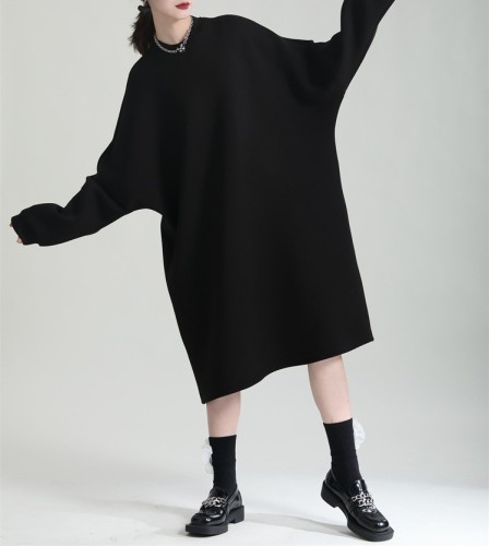 Loose fitting hoodie long sleeved skirt