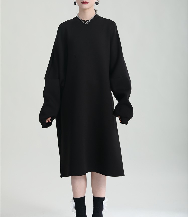 Loose fitting hoodie long sleeved skirt