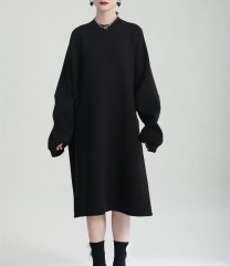 Loose fitting hoodie long sleeved skirt