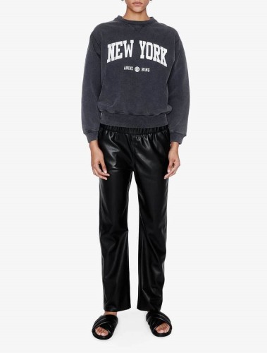 Printed black gray women's hoodie