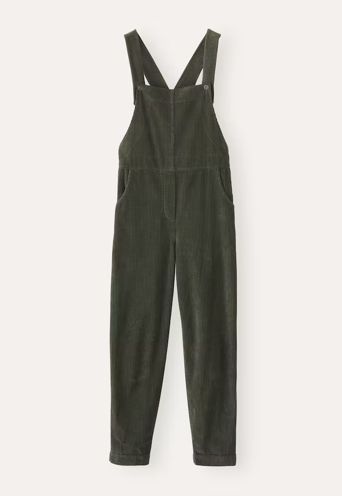 Corduroy casual shoulder pants