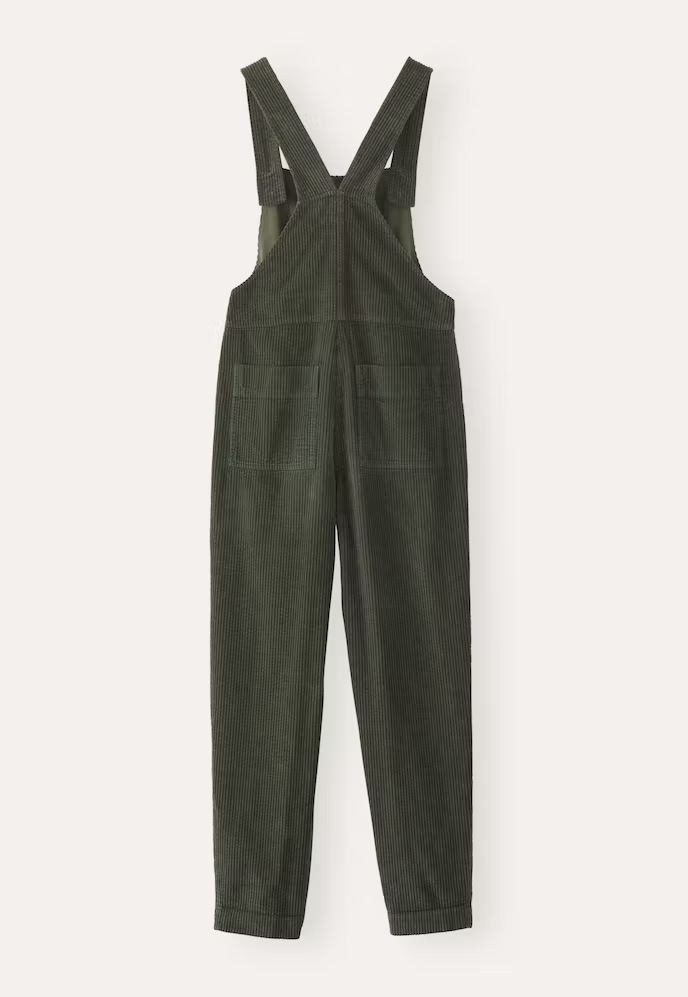Corduroy casual shoulder pants