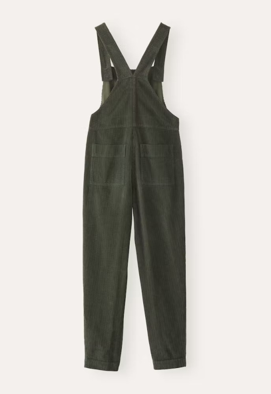 Corduroy casual shoulder pants