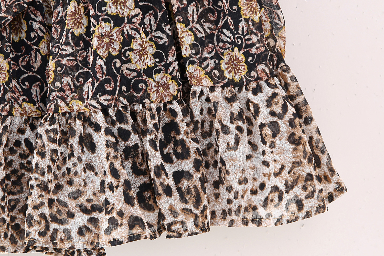 Printed layered skirt