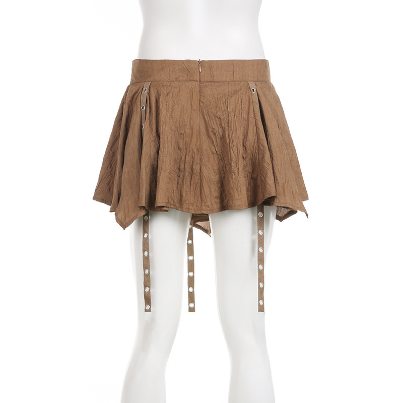 Ruffled floral skirt