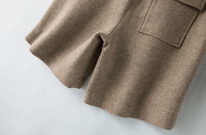 Straight leg woolen pants