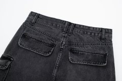 Street fashion workwear denim skirt