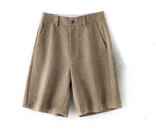 Straight leg woolen pants