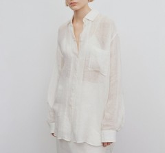 Linen long sleeved lightweight shirt