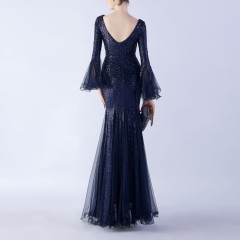 Fish Silk Wave Edge Mesh Wedding Dress