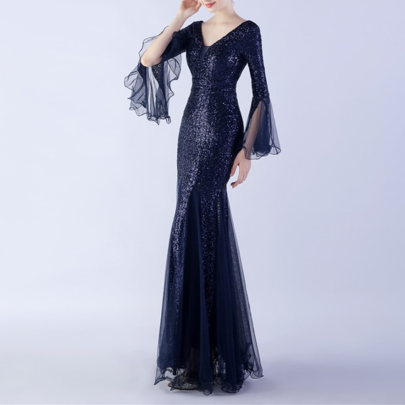 Fish Silk Wave Edge Mesh Wedding Dress