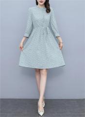 Flower printed women's dress