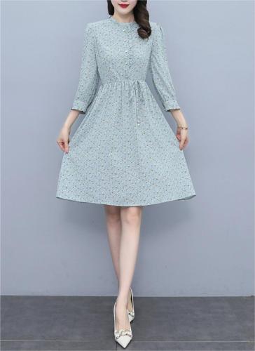 Flower printed women's dress
