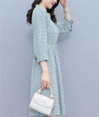 Flower printed women's dress