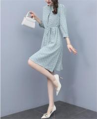 Flower printed women's dress