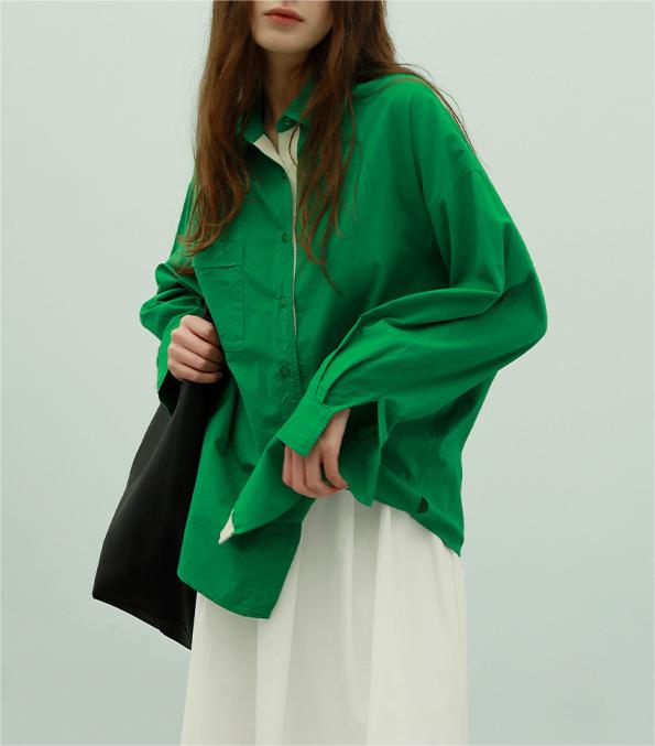 Solid color shirt for women