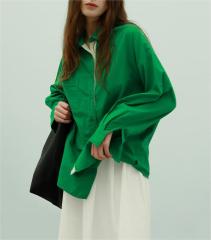 Solid color shirt for women